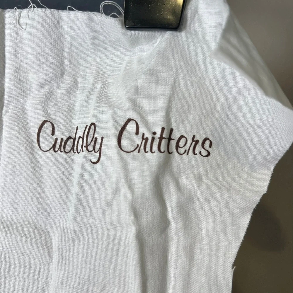 Vintage Cuddly Critters Cat Fabric Panel Cranston Print Works Kitten Cut Sew
